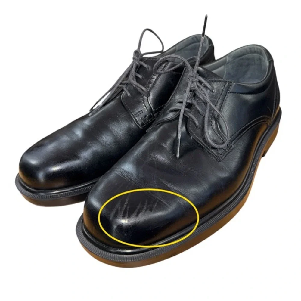 SAS Ambassador Oxford Mens‎ 9.5M Pre-Owned Dress Shoes Black Leather Made in USA